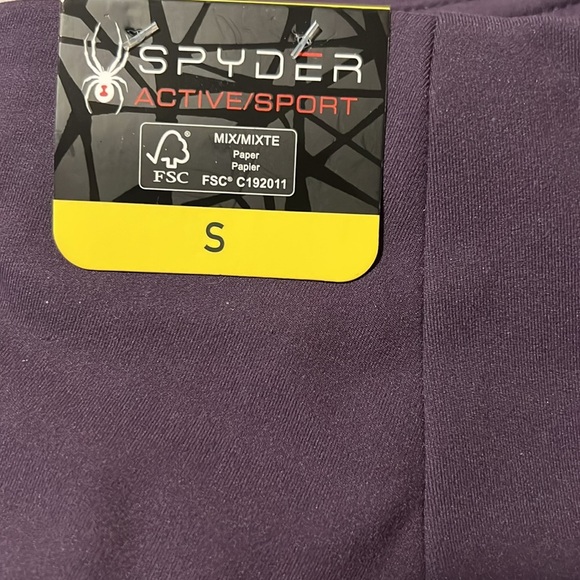 NWT Spyder Active Sport - Women's High-Waisted Slim-Fit Pants purple - Picture 4 of 4